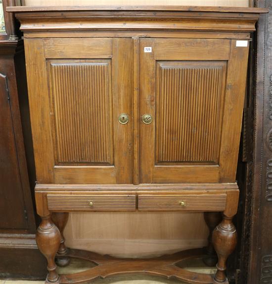 A Danish cabinet on stand, W.112cm